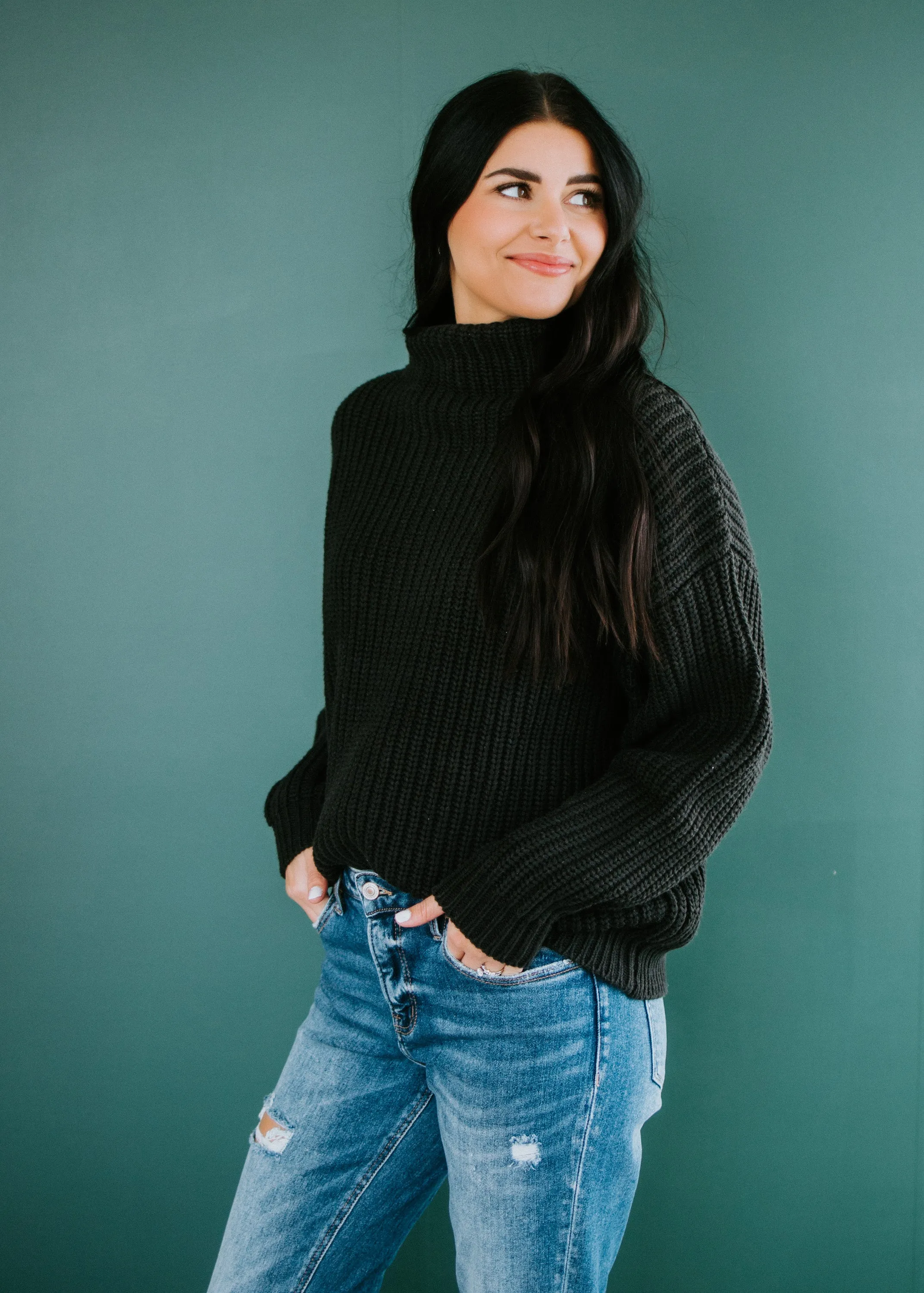 Amherst Funnel Neck Sweater by Lily and Lottie