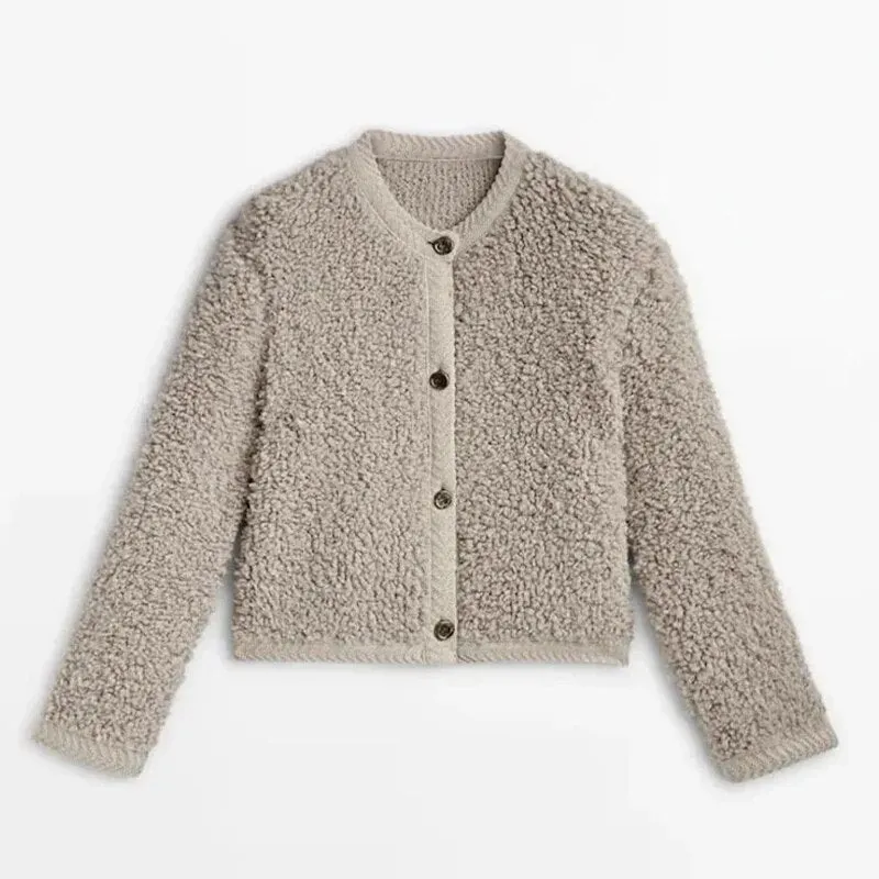 Amra - teddy cardigan