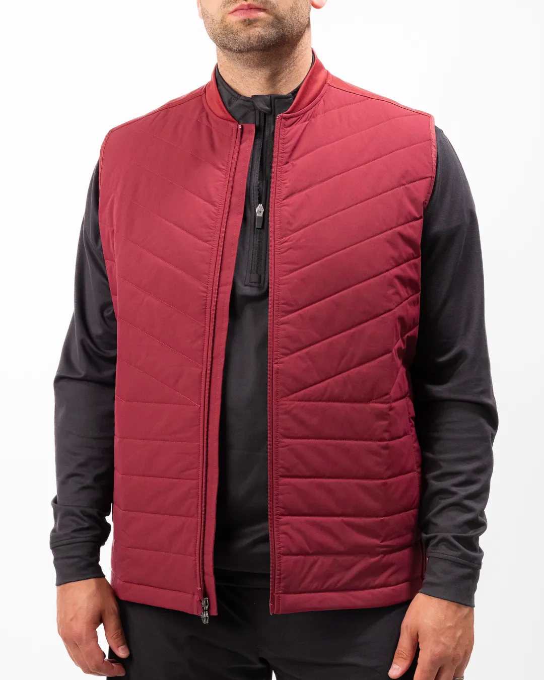 Approach Men’s Vest - Garnet