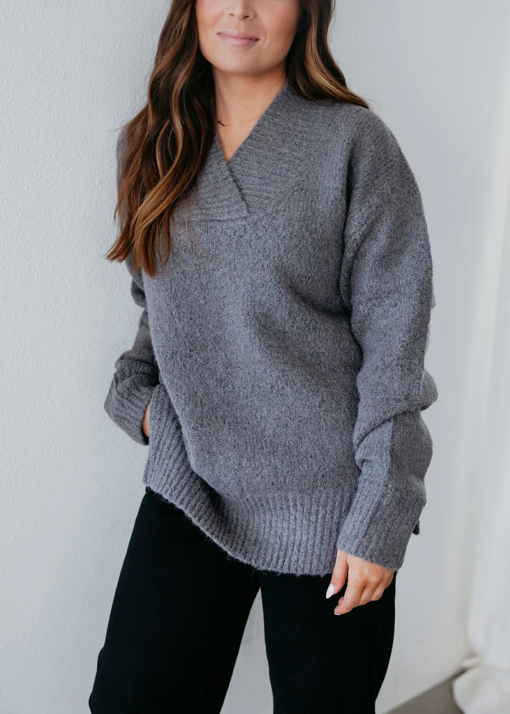 Aster Slouchy Knit Sweater