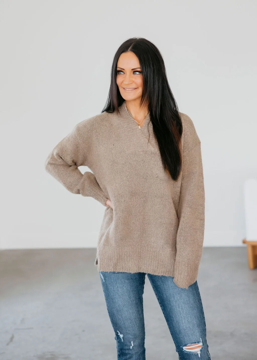 Aster Slouchy Knit Sweater