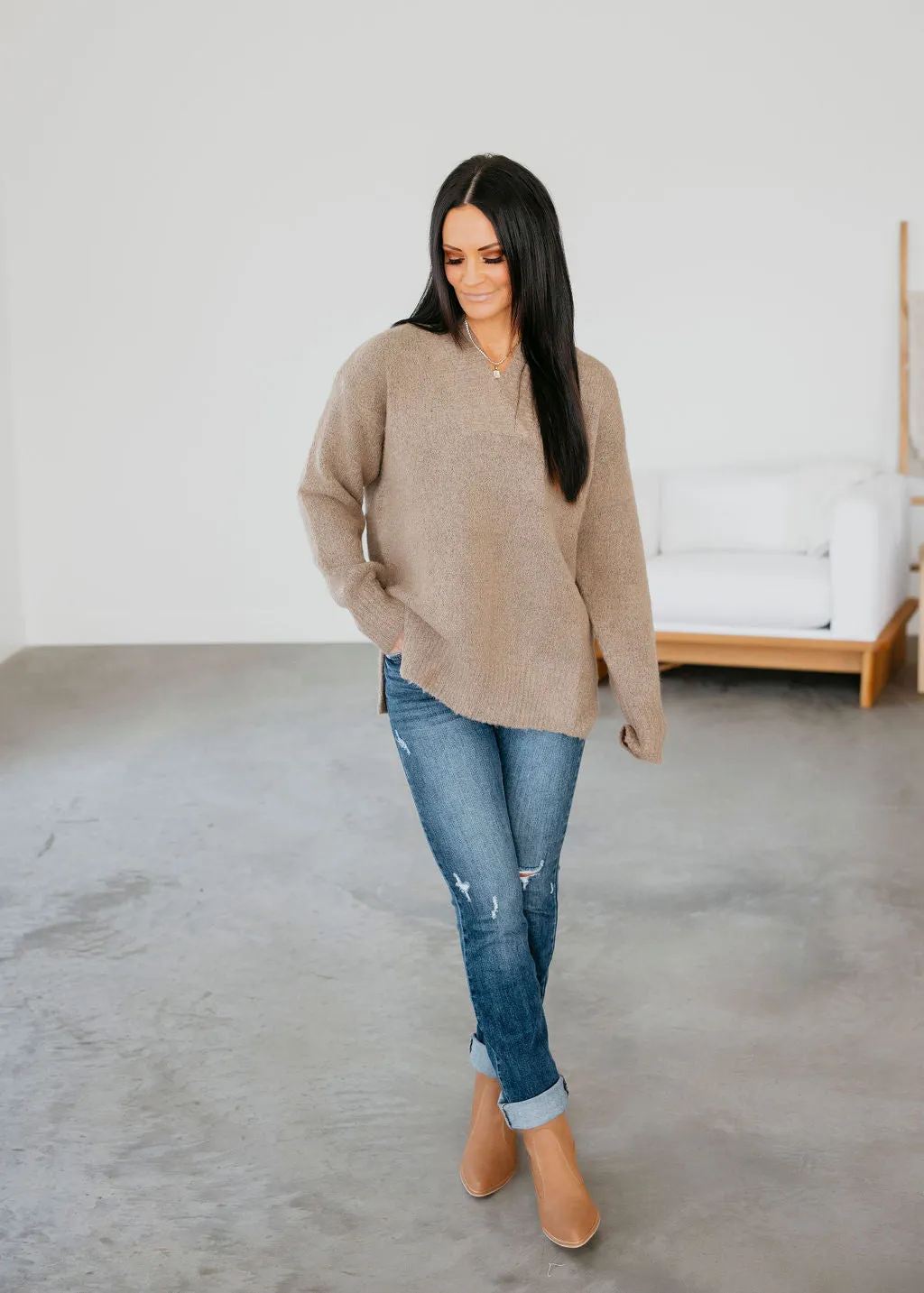 Aster Slouchy Knit Sweater