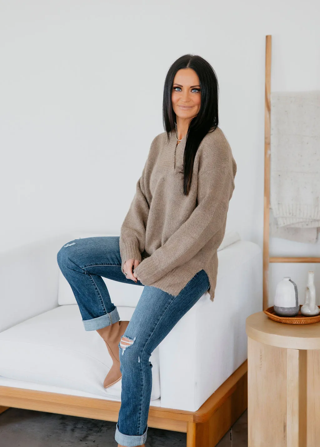 Aster Slouchy Knit Sweater