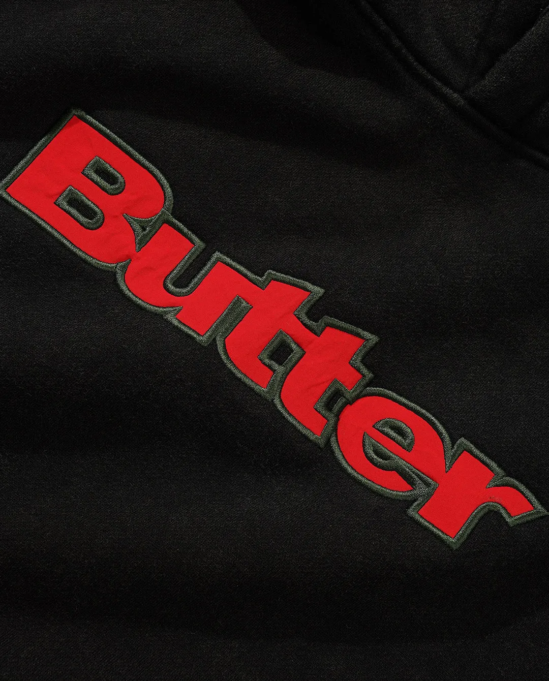 Butter Goods - Nylon Logo Applique Pullover Hood - Black