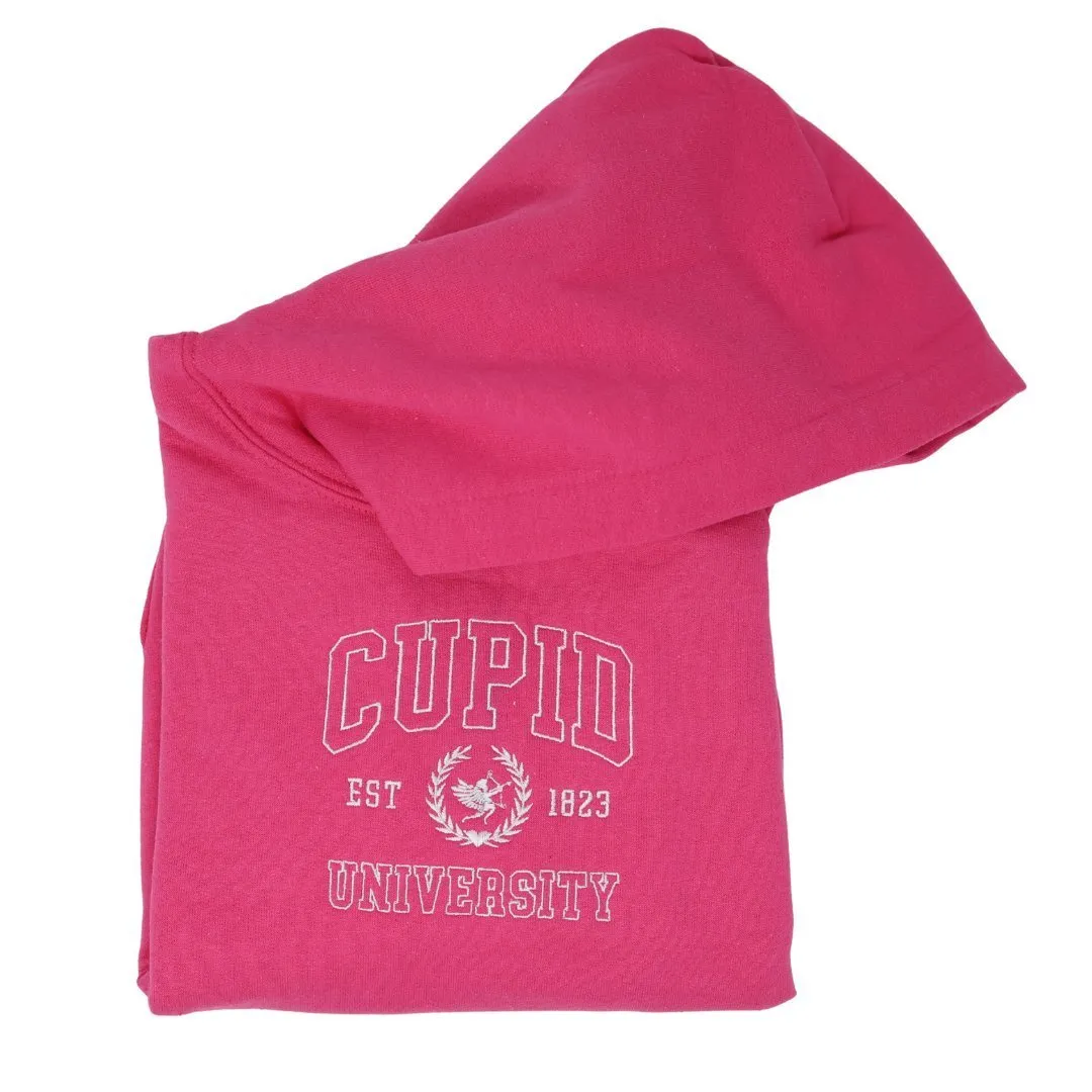 Cupid University Embroidered Kids Hoodie