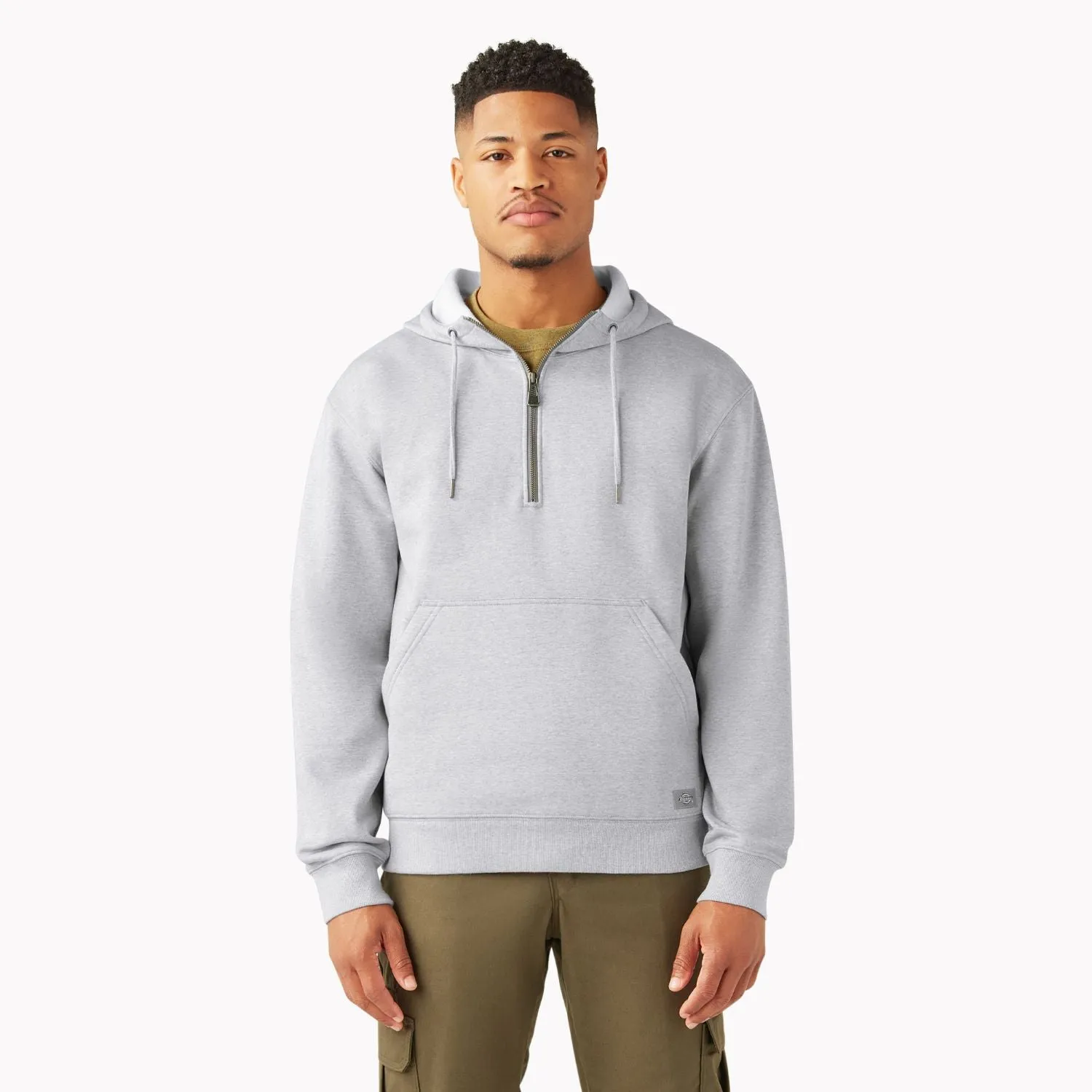 Dickies Men's Durable Water Repellent Quarter Zip Hoodie