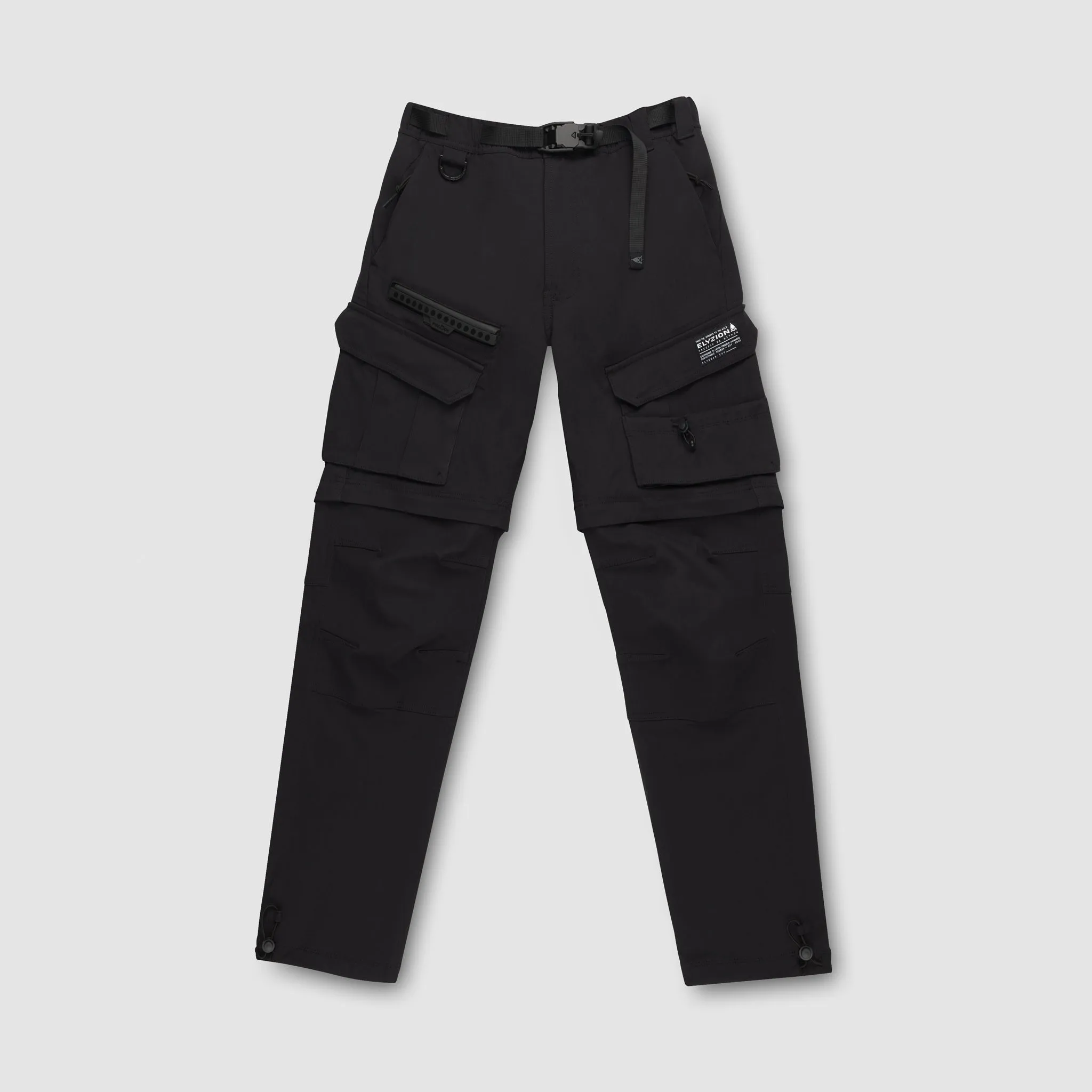 Elyzion "Cauvery" Convertible Cargo Pants - Black