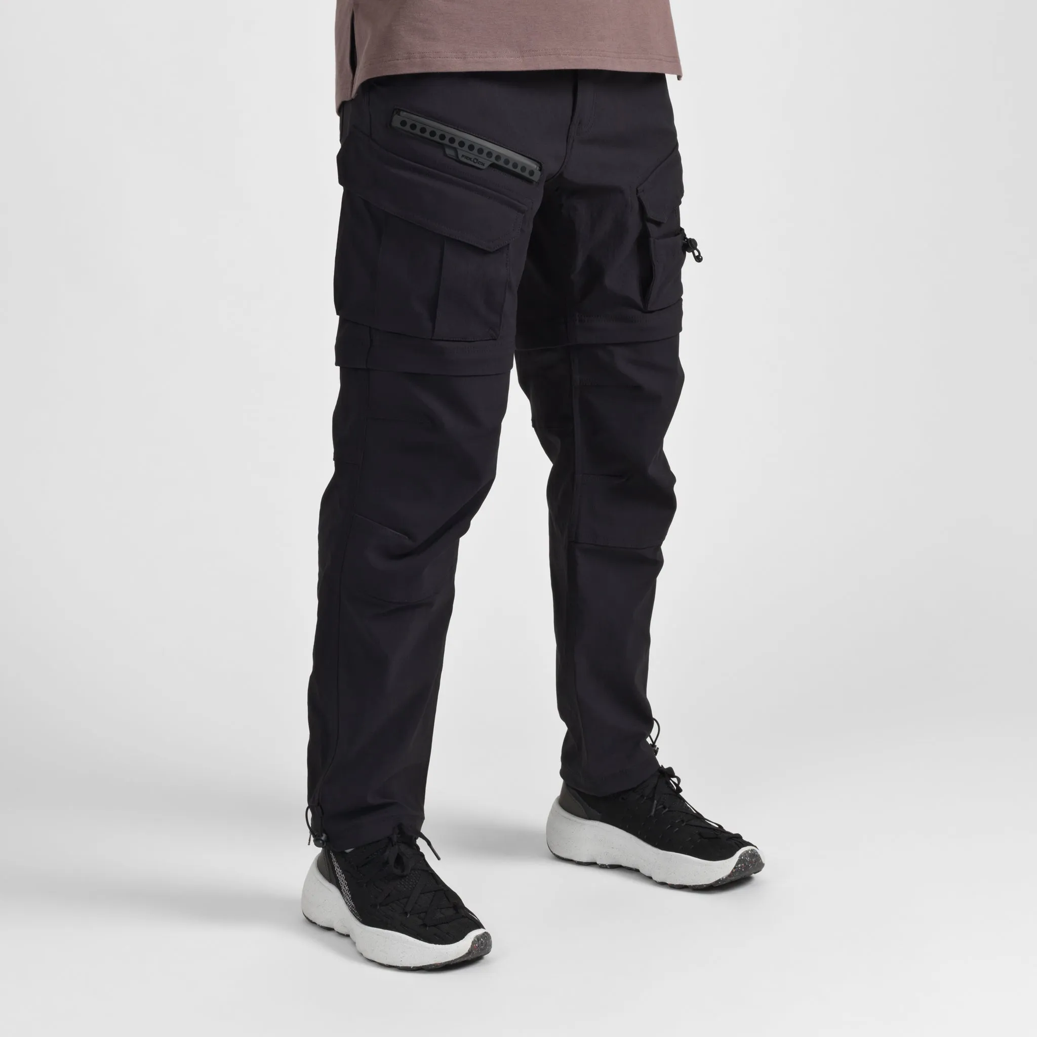 Elyzion "Cauvery" Convertible Cargo Pants - Black