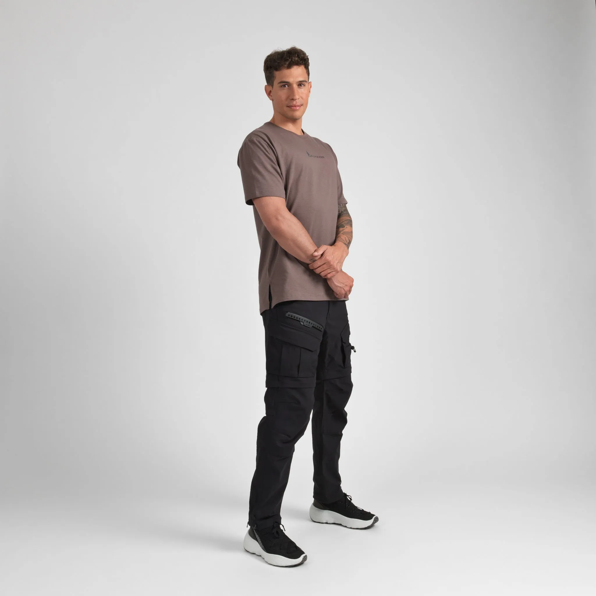 Elyzion "Cauvery" Convertible Cargo Pants - Black