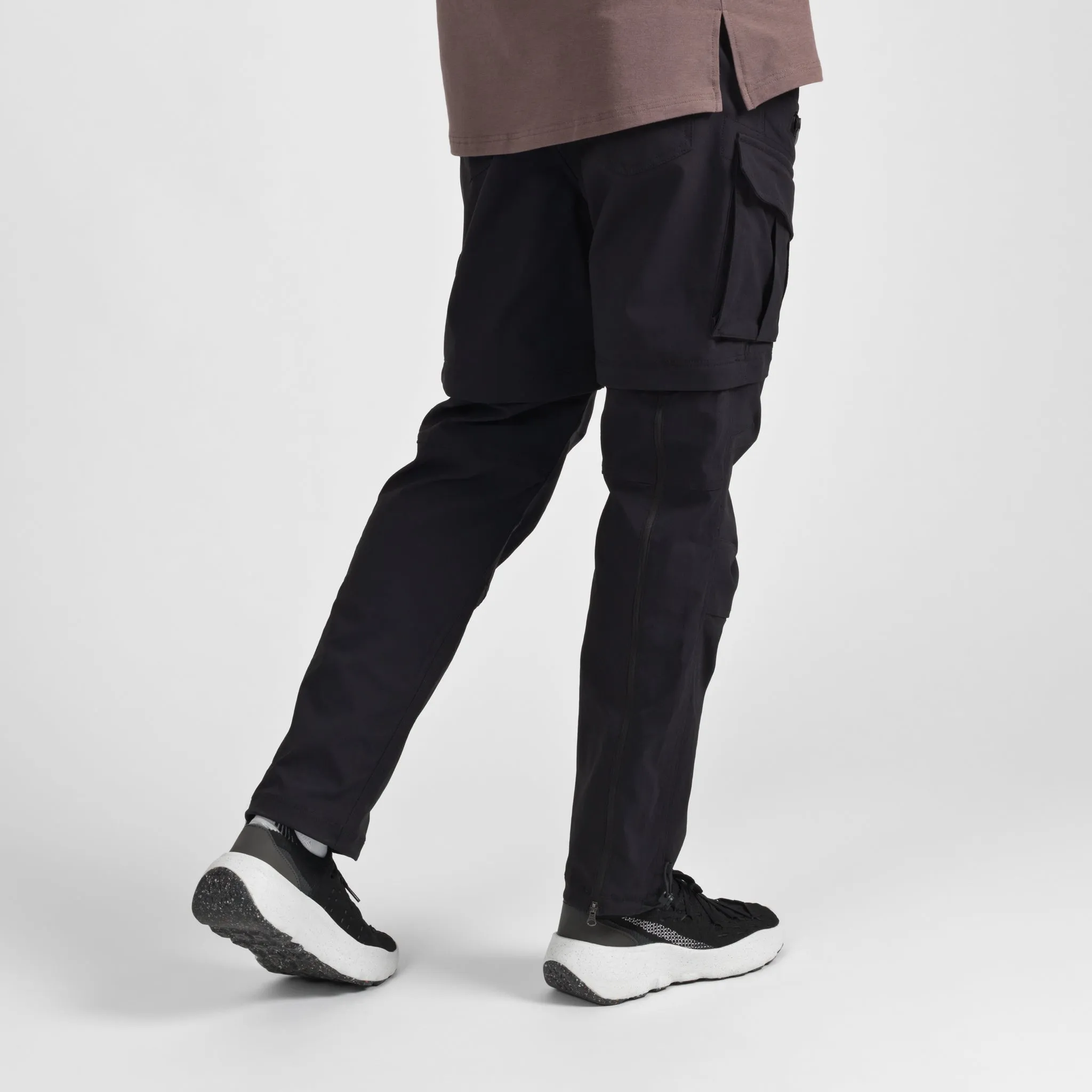 Elyzion "Cauvery" Convertible Cargo Pants - Black