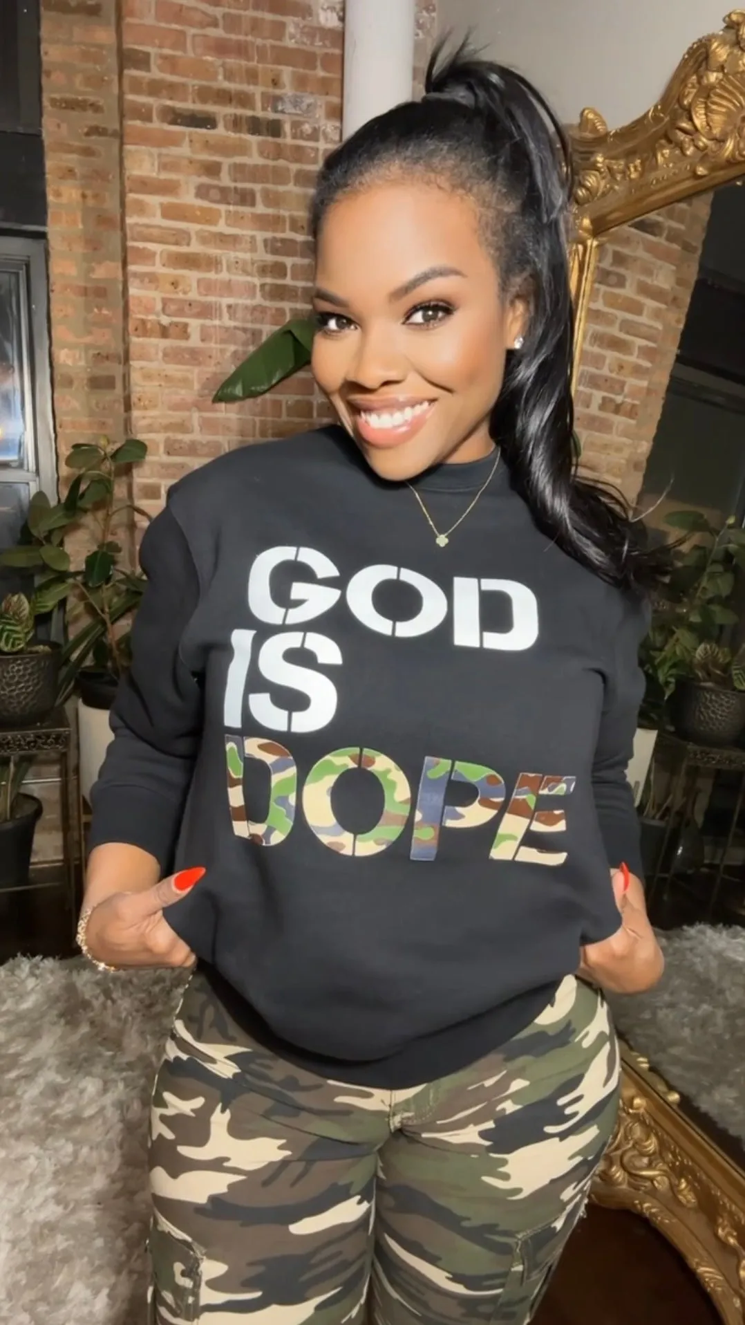 GOD Is Dope Sweatshirt - Black