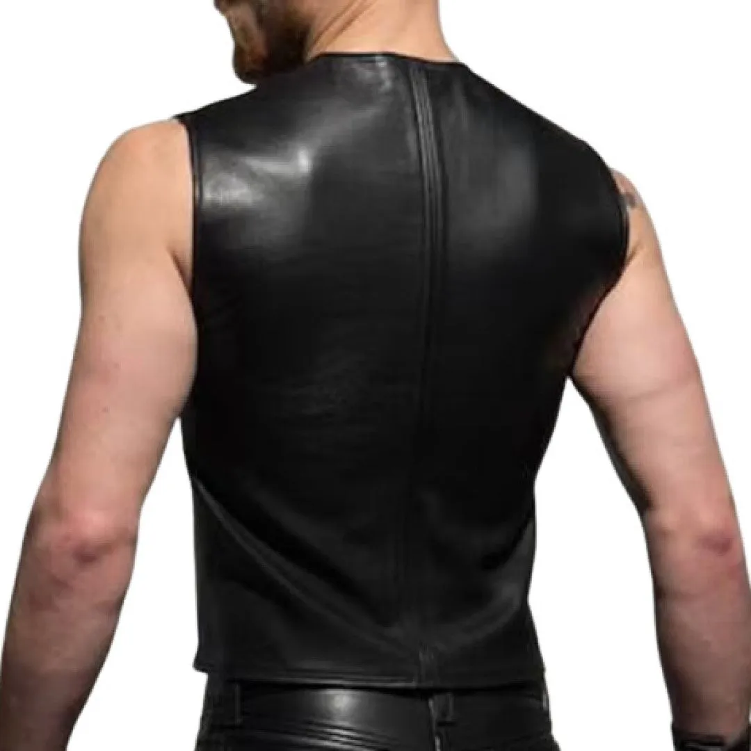 Leather Vest Made With Soft Sheep Skin Leather