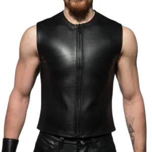 Leather Vest Made With Soft Sheep Skin Leather