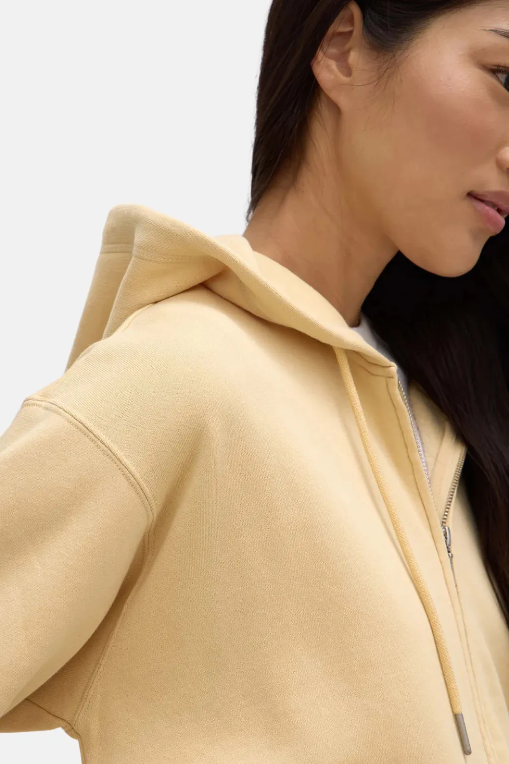 Louisa Hooded Zip Sweater | Chamomile