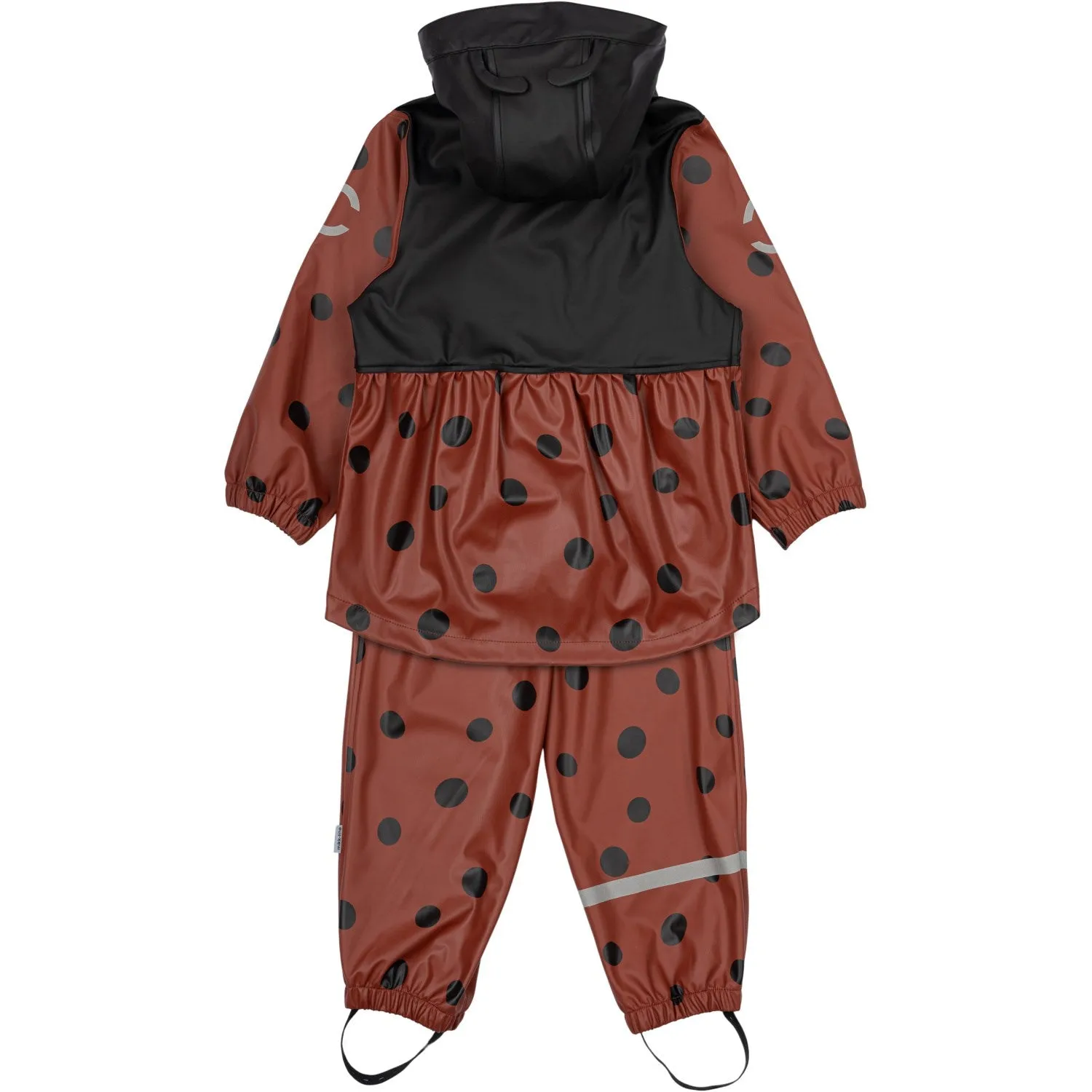 Mikk-Line Henna Ladybug Suspenders Rain Set