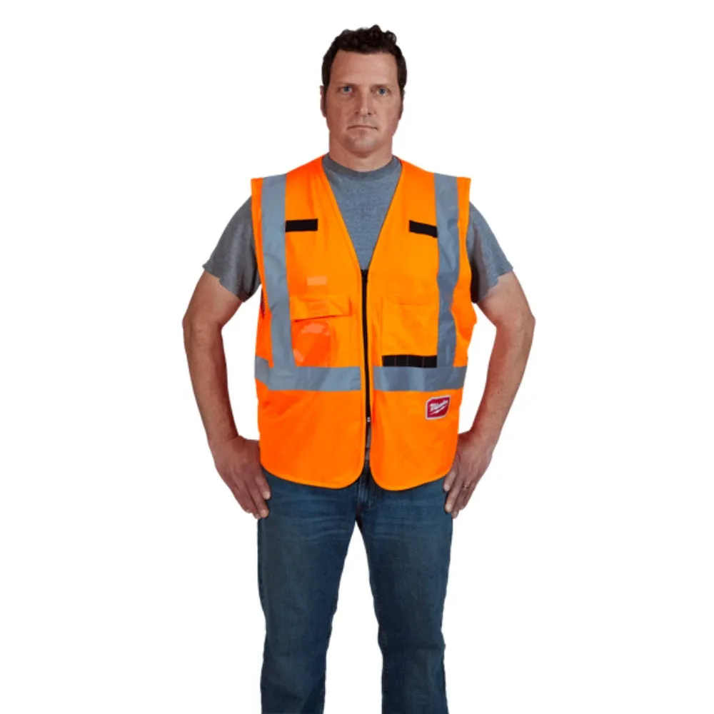 Milwaukee 48735031 S/M Orange High Visibility Safety Vest