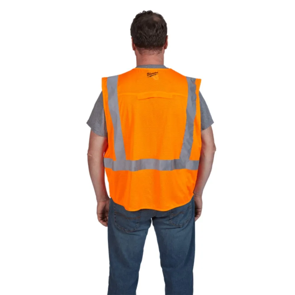 Milwaukee 48735031 S/M Orange High Visibility Safety Vest