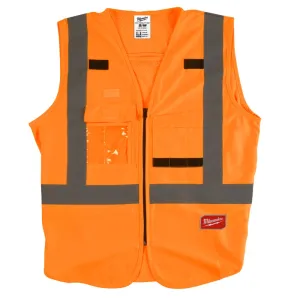 Milwaukee 48735031 S/M Orange High Visibility Safety Vest