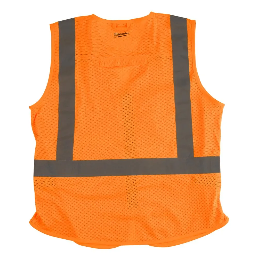 Milwaukee 48735031 S/M Orange High Visibility Safety Vest