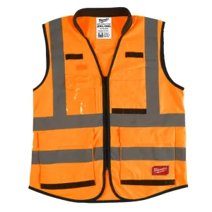 Milwaukee 48735053 2XL/3XL Orange Premium High Visibility Safety Vest