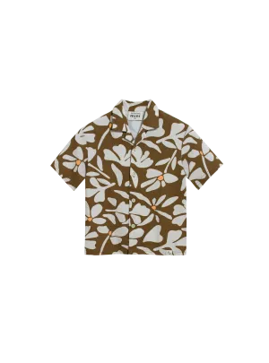 Mini Resort Shirt (Seersucker Field Mocha)