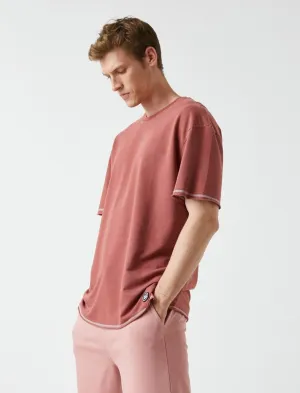 Oversize Overdye T-Shirt in Clay