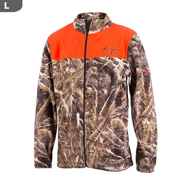 Realtree Men's Max-5 Camo & Blaze Jacket, Large