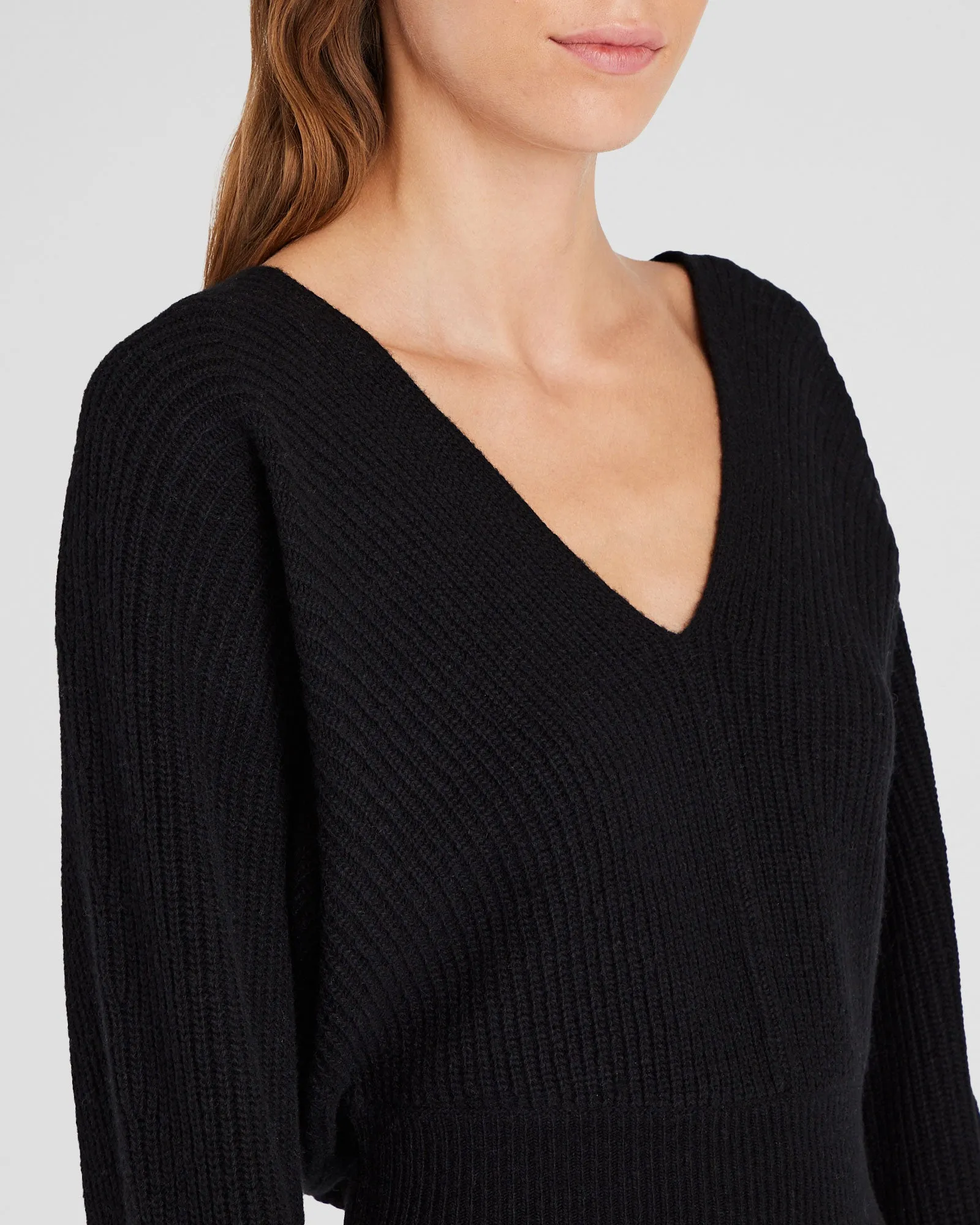 Rib Knit Dolman Sweater