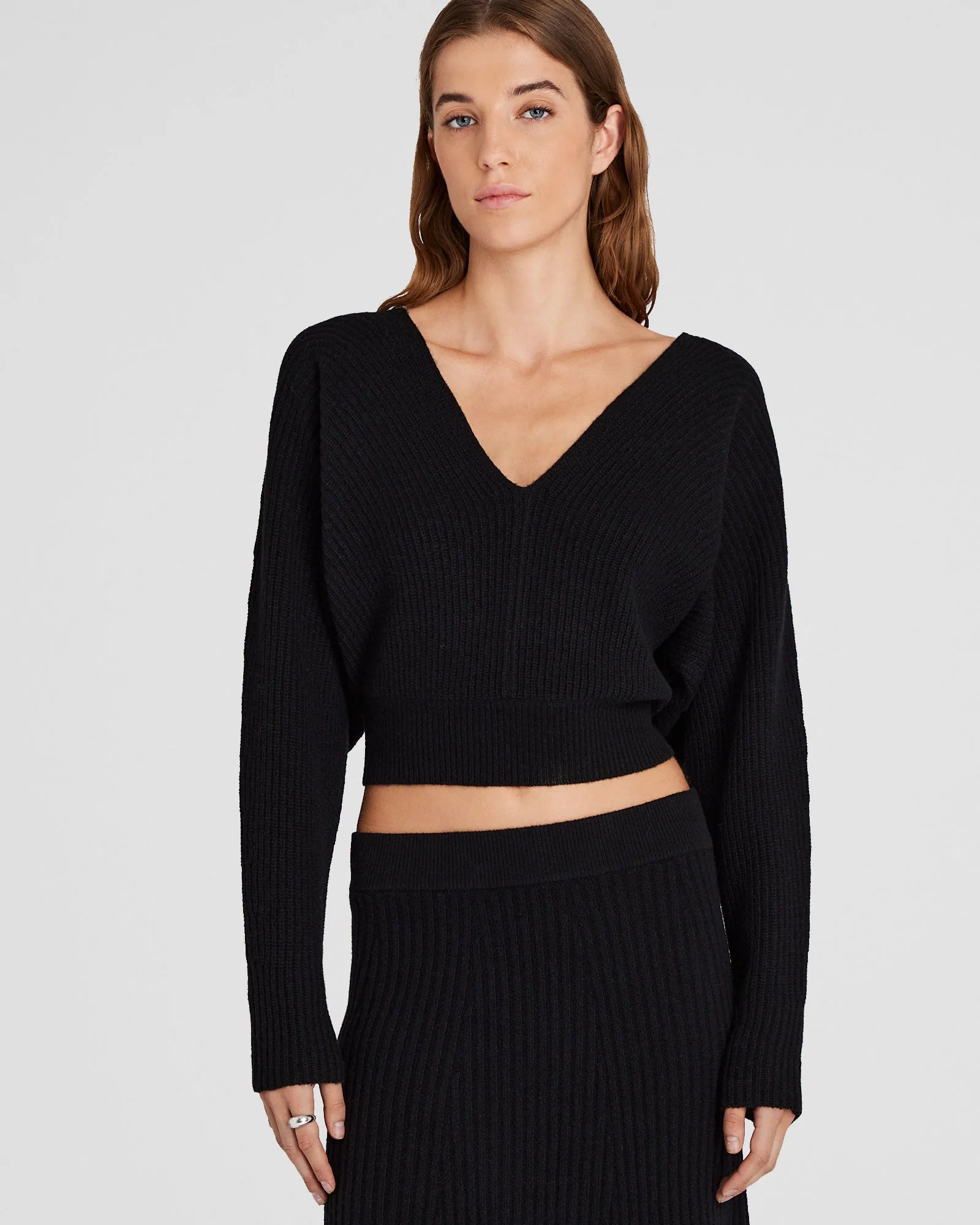 Rib Knit Dolman Sweater