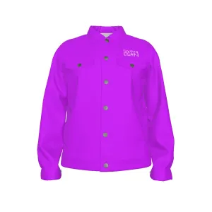 Sixty Eight 93 Logo White Grape Unisex Lapel Jacket