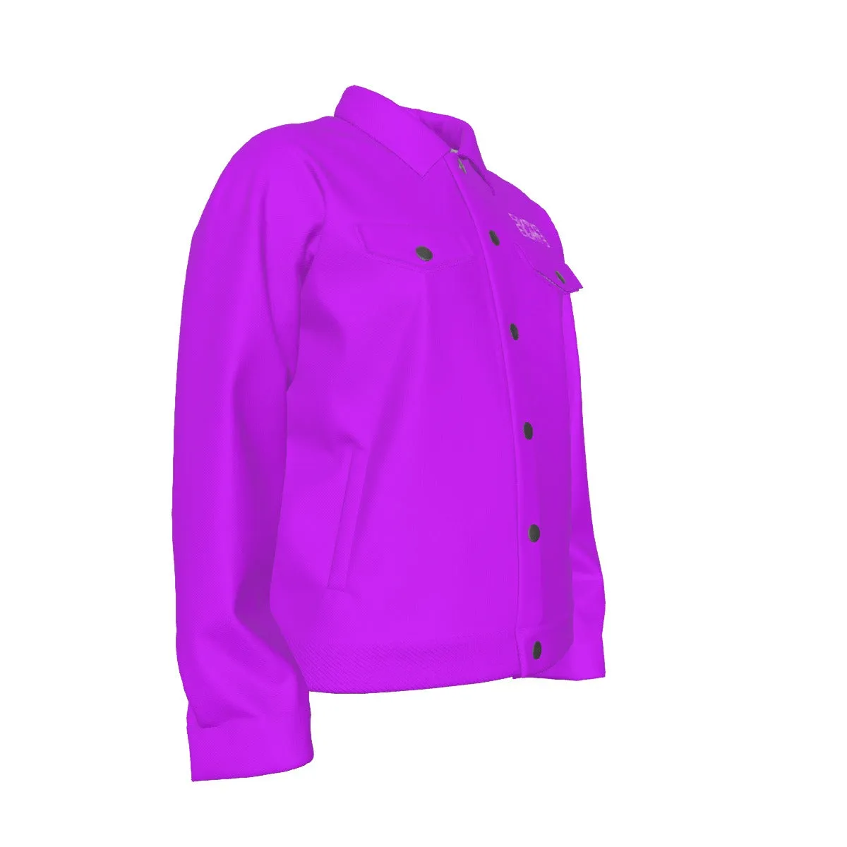 Sixty Eight 93 Logo White Grape Unisex Lapel Jacket