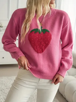 Strawberry Knit Sweater