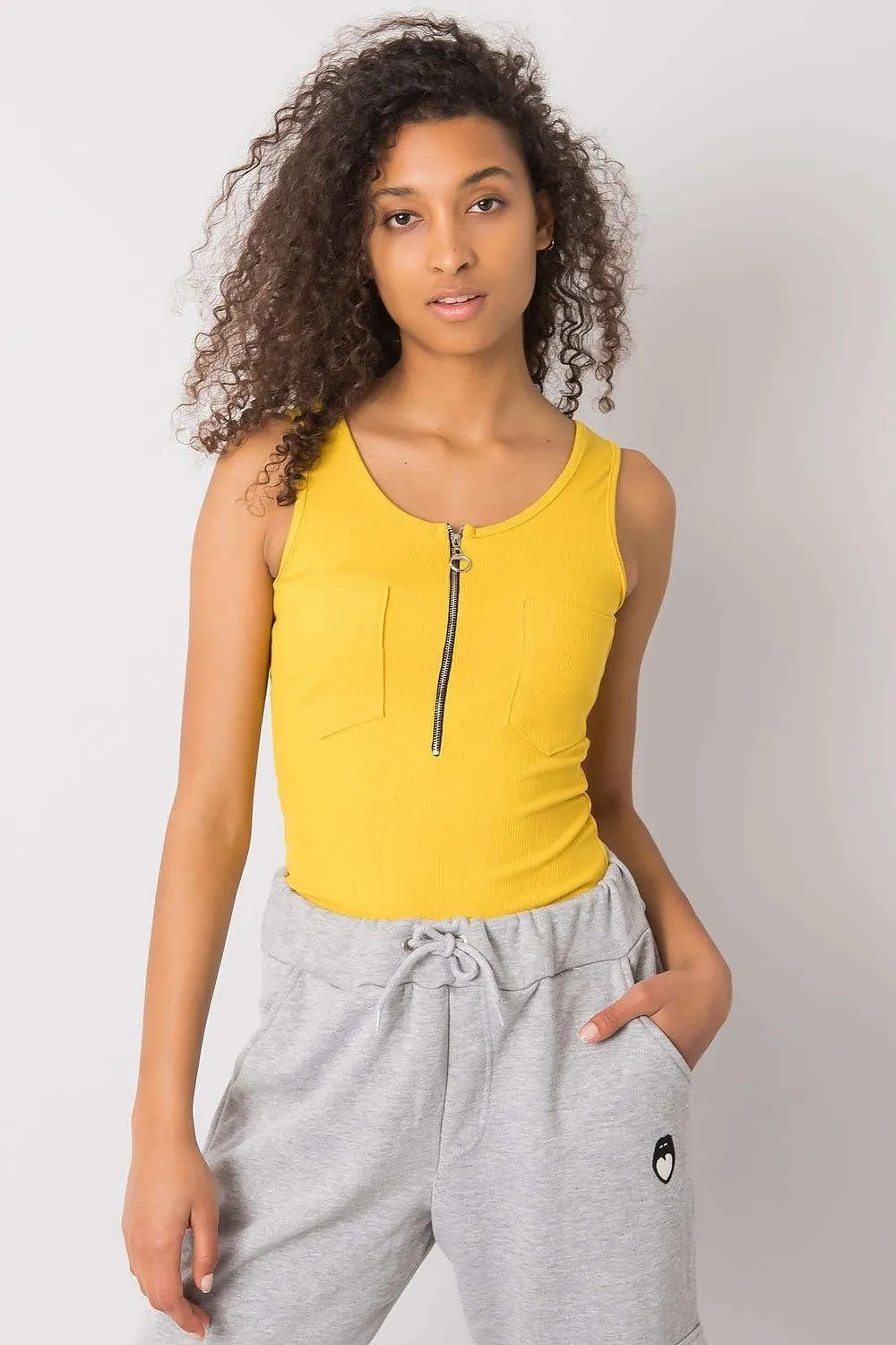 Sunny Zipper Pocket Tank