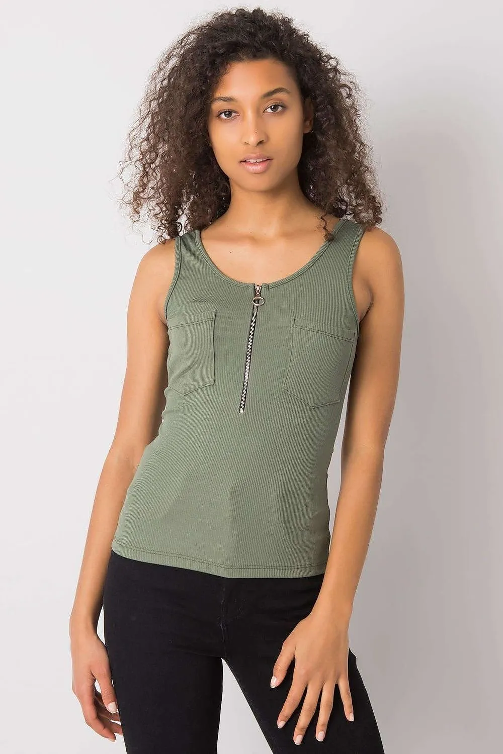 Sunny Zipper Pocket Tank