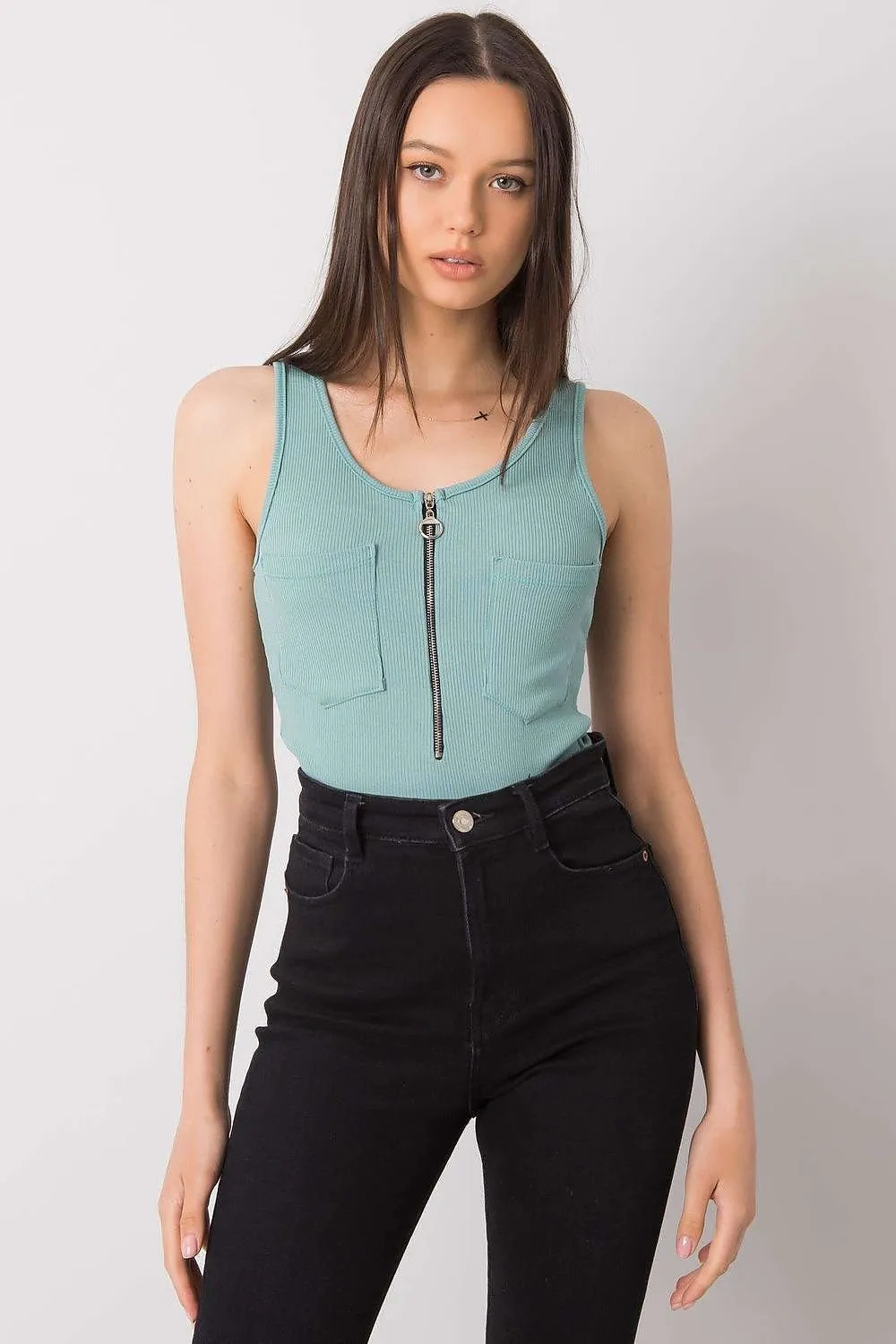 Sunny Zipper Pocket Tank