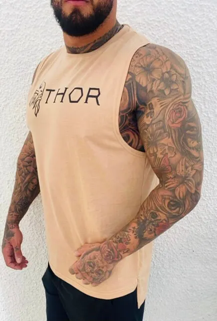 Thor Sleeveless Tee | Sand