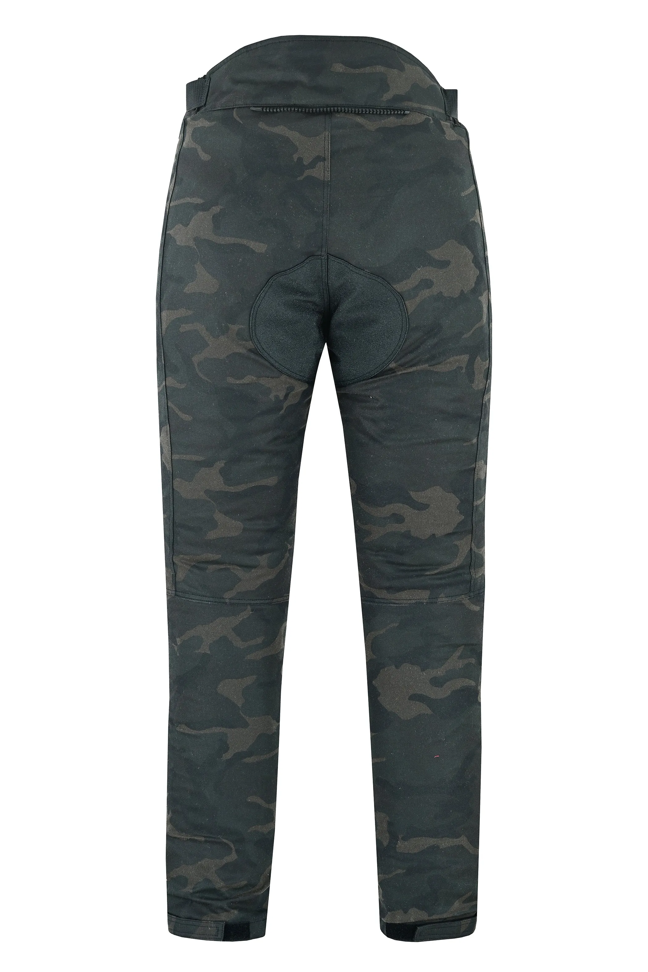 Warrior Gears® LADIES Wax Cotton Waxed Motorcycle Trousers, Waterproof Breathable CE Armour Biker Racing Trouser - Camo