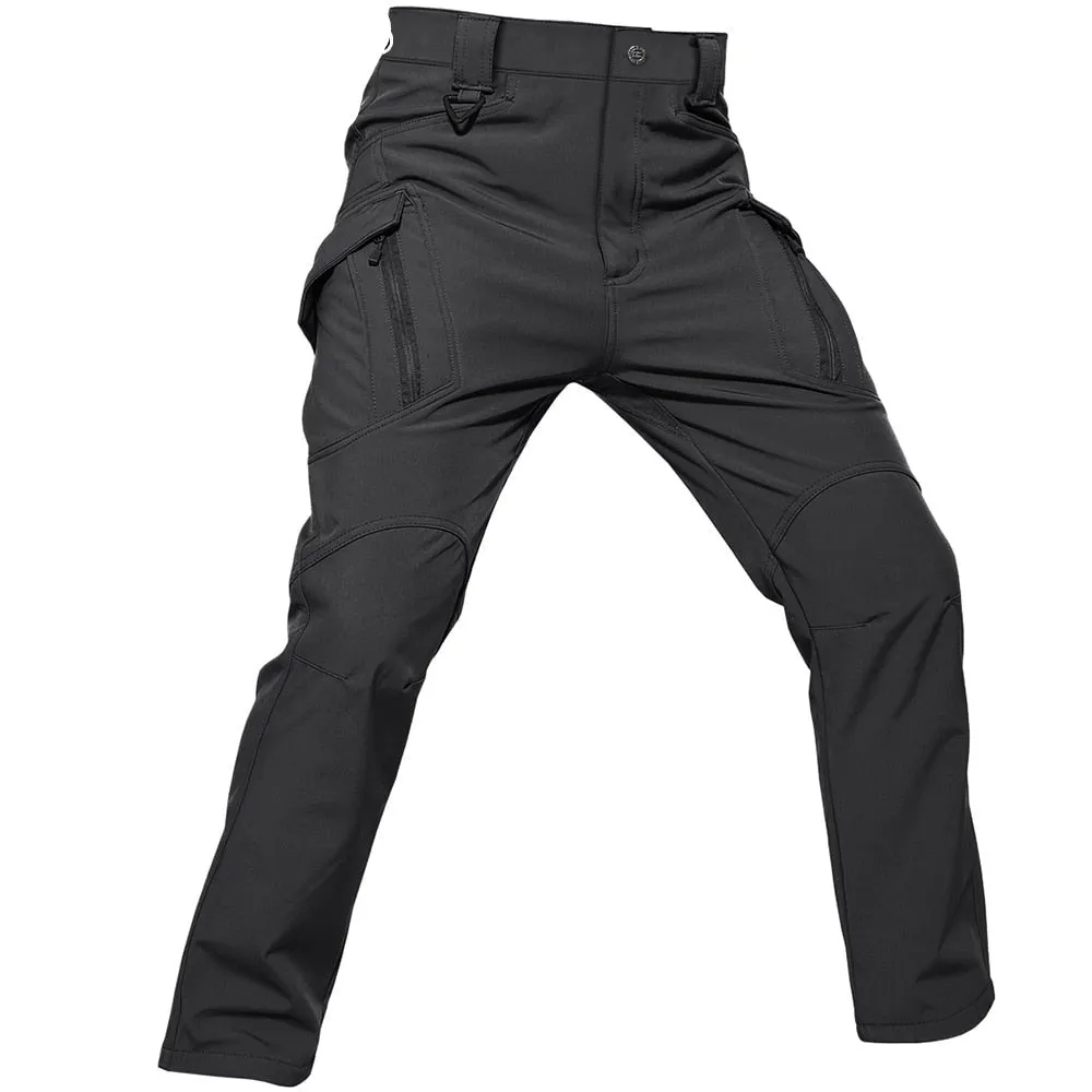 Winter Softshell Pants Military Tactical Pants Mens Hunt Fleece Cargo Pants