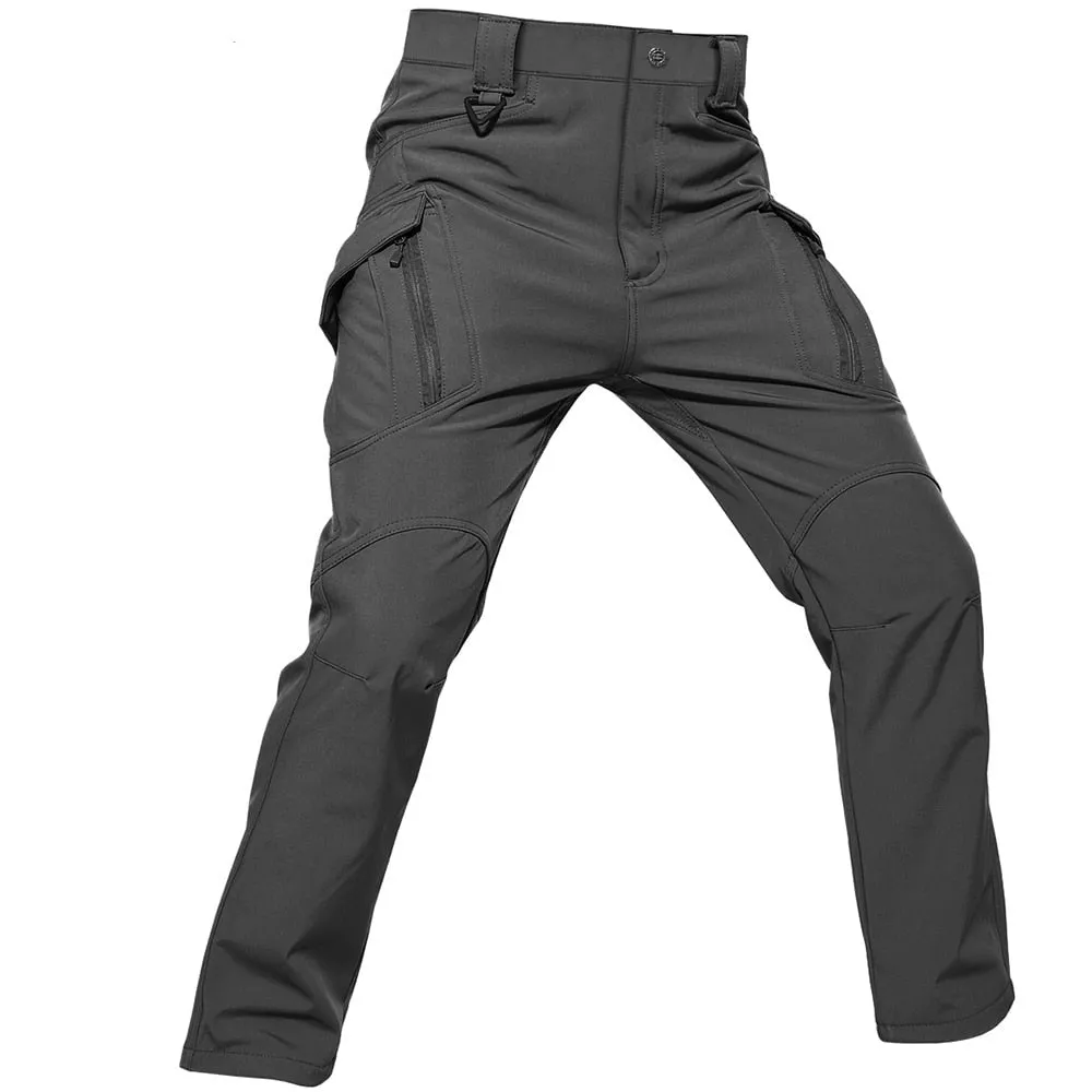 Winter Softshell Pants Military Tactical Pants Mens Hunt Fleece Cargo Pants