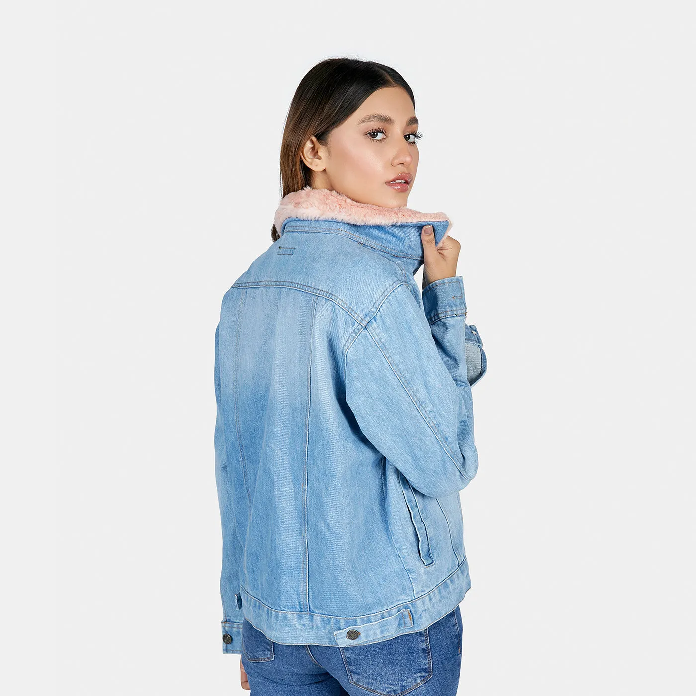 Women's Sherpa Denim Jacket