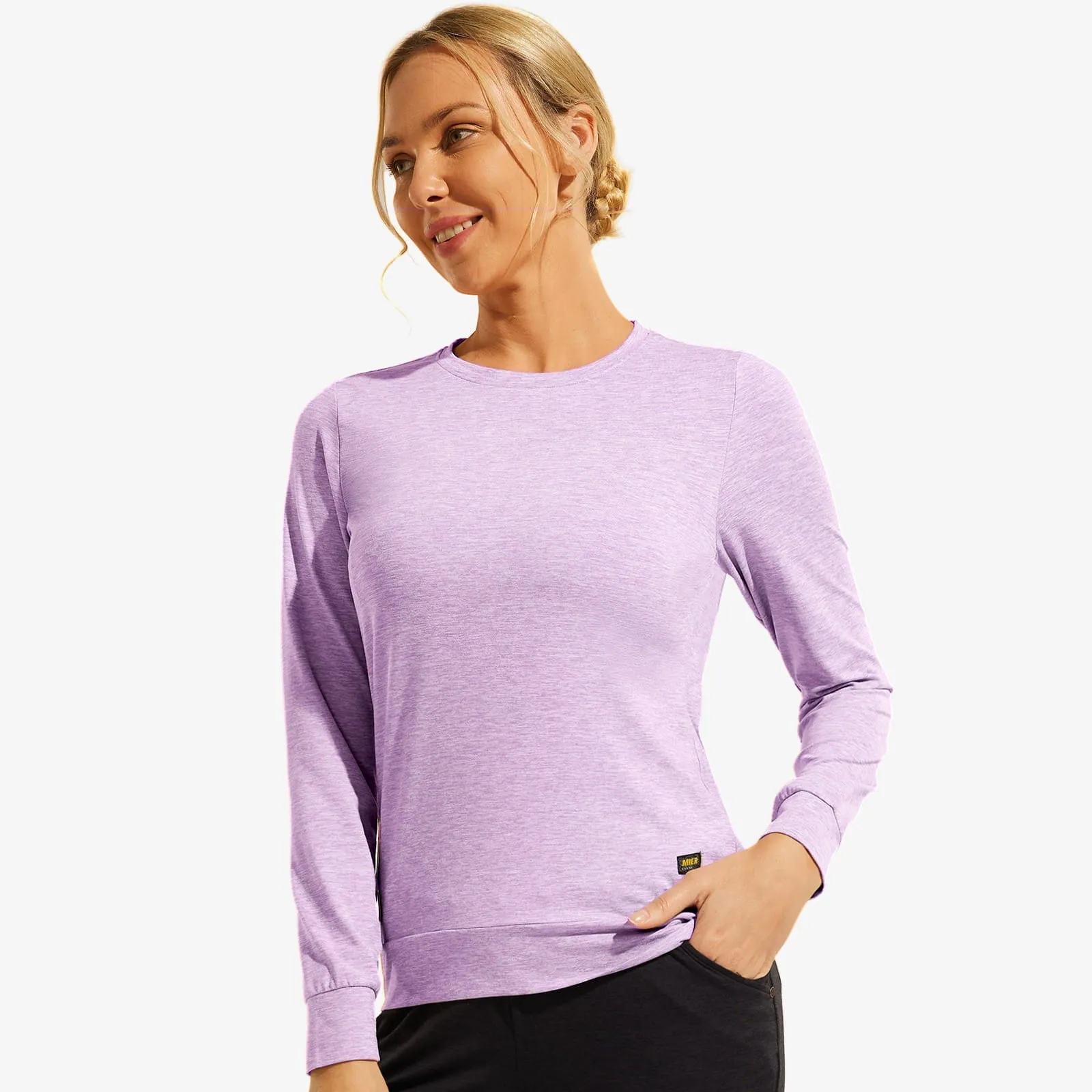 Women's Ultra Soft T-shirts Stretch Athletic Crew Neck Tees